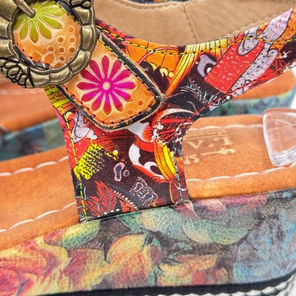 L'Artiste Spring Step Whimsy Sandal Vanille Camel Flavour SZ 40 9 Women's Pink - Picture 14 of 14